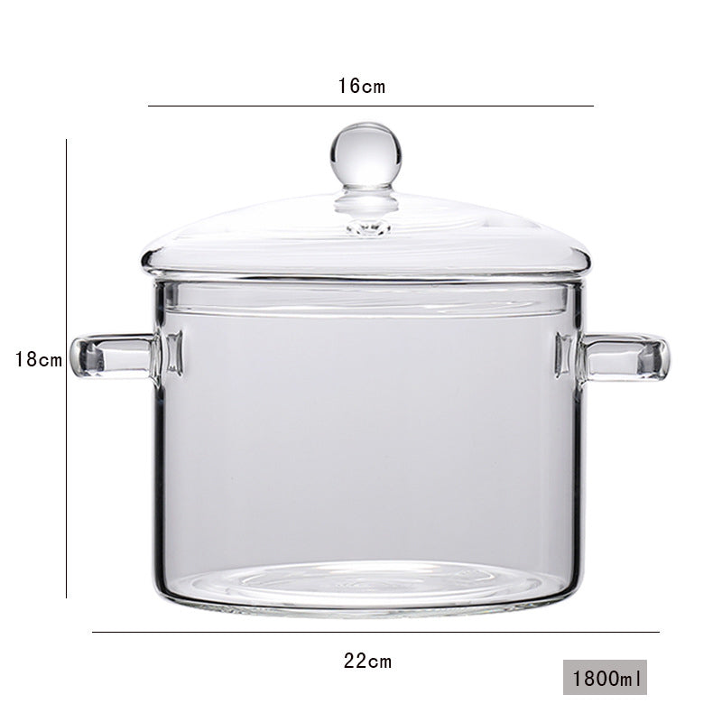 Glass Cooking Pot