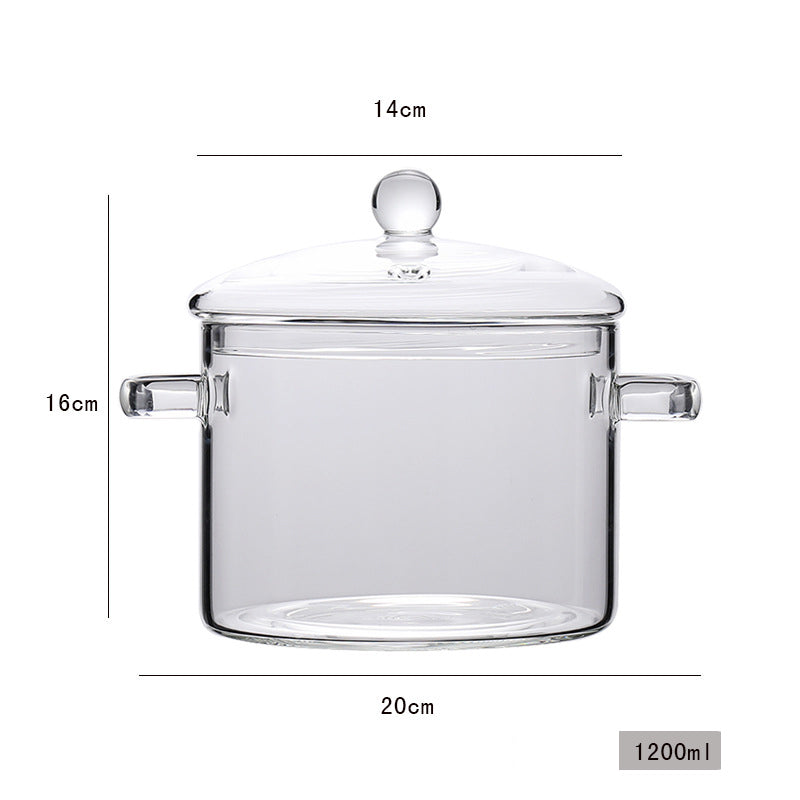 Glass Cooking Pot